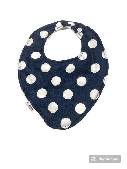 Dribble Bib - Navy coin spot