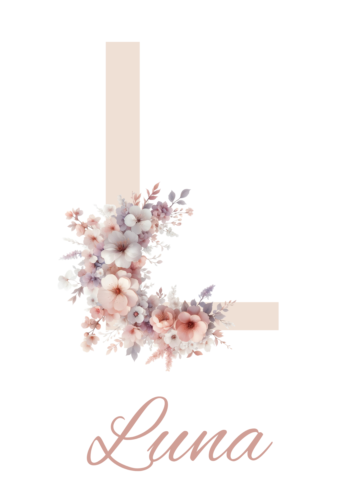 Ballerina Bunny initial digital art print