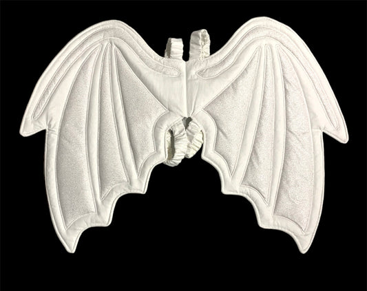 Dragon Wings - white glitter