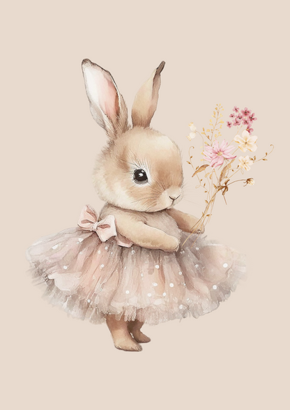 Ballerina Bunny Digital Print