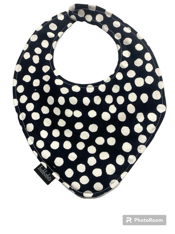 Dribble Bib -  Navy Spot