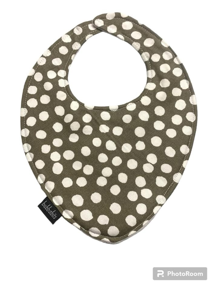 Dribble Bib -  Olive Spot