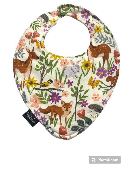 Dribble Bib - Floral Woodland