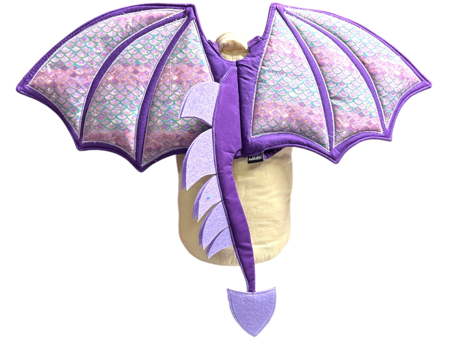 Dragon Wings - purple rainbow scales