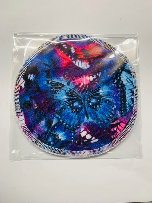 Breast Pads - purple bold butterfly