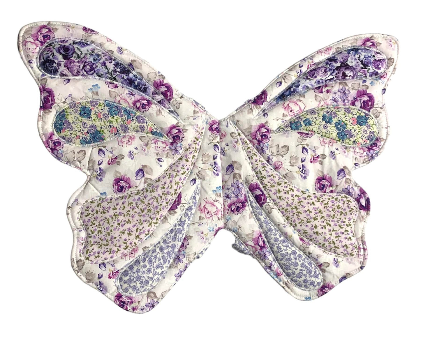 Fairy/ butterfly Wings - Purple/white floral