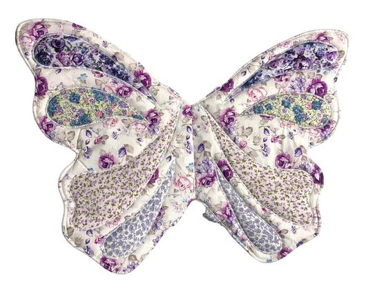 Fairy/ butterfly Wings - Purple/white floral