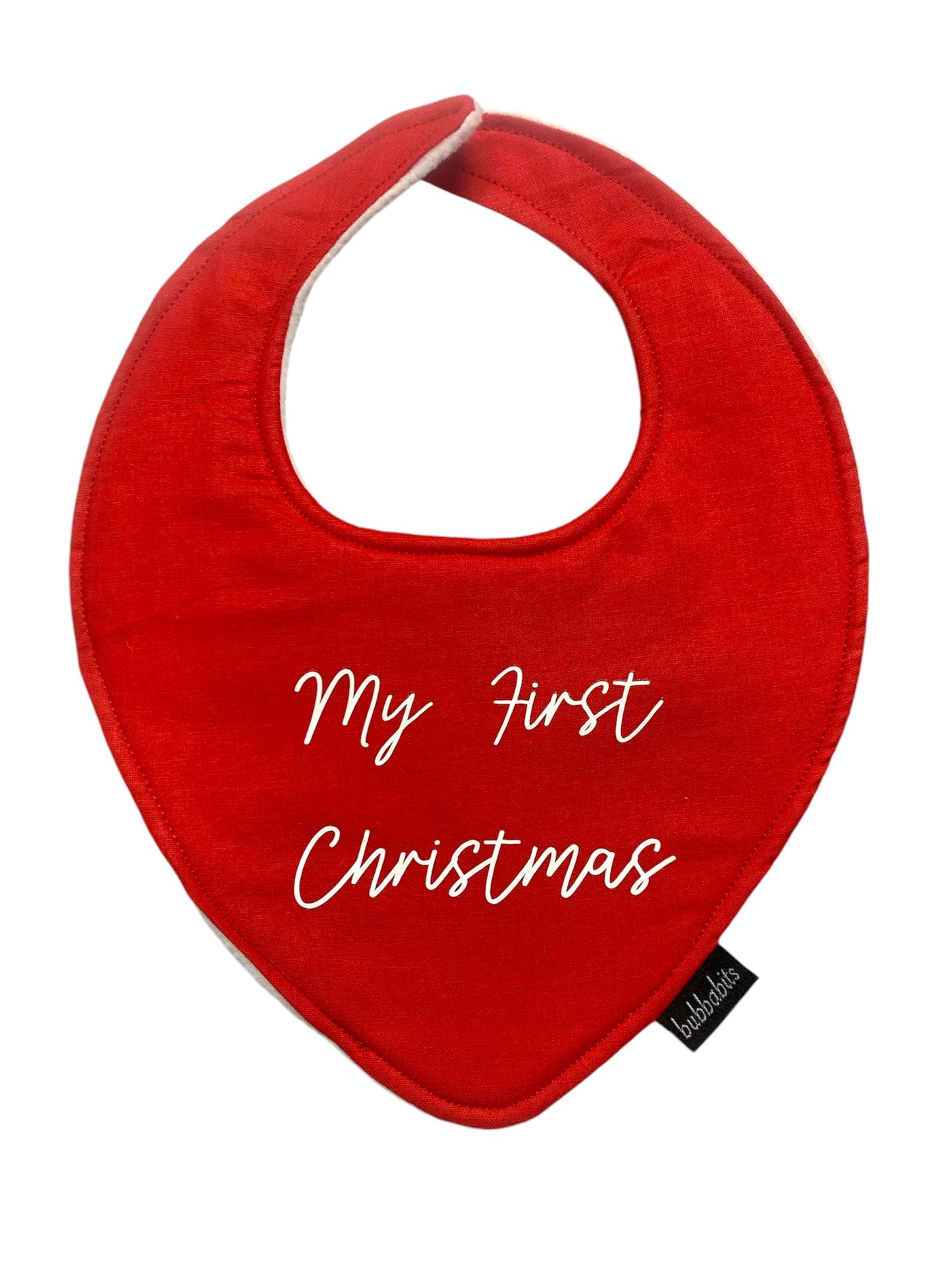 "My First Christmas" Bib (made to order)