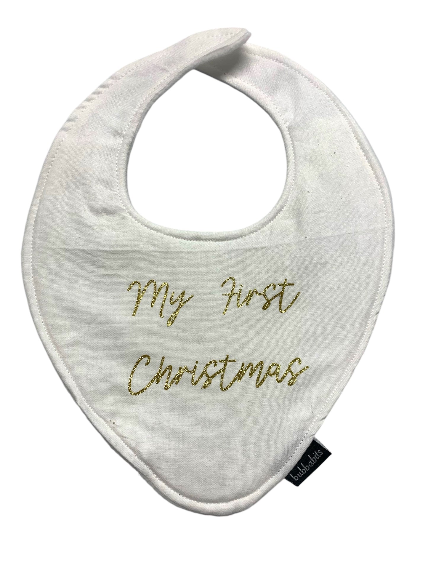 "My First Christmas" Bib (made to order)