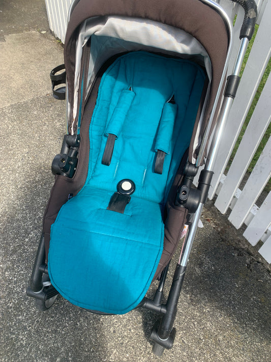 Universal Fit Pram Liners - Linen Teal