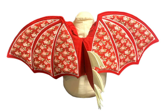 Dragon Wings - Red Floral