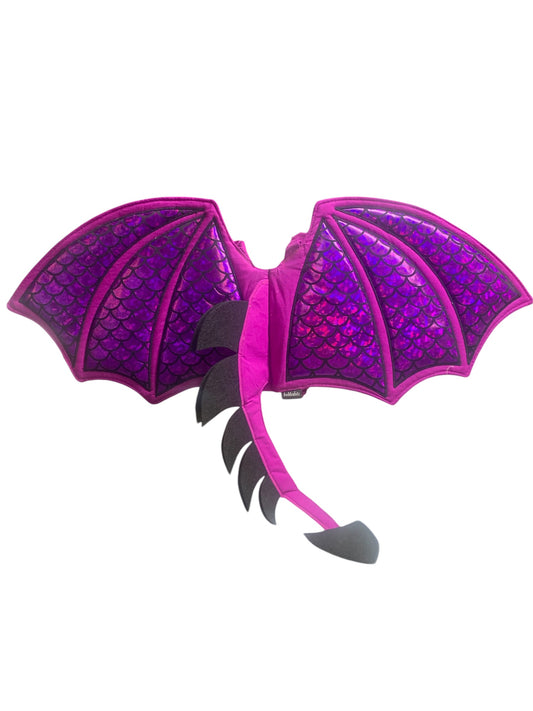 Dragon Wings - purple on purple