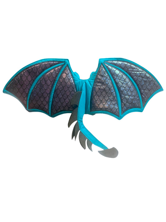 Dragon Wings - Teal Black oil slick