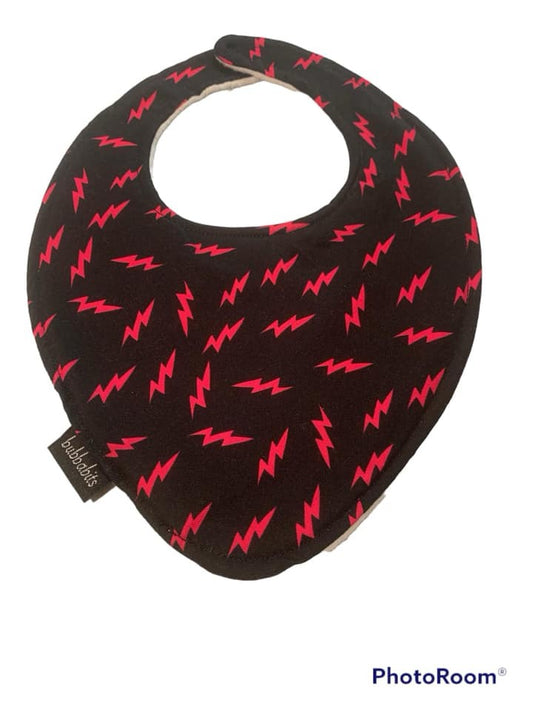 Dribble Bib - Pink lightening