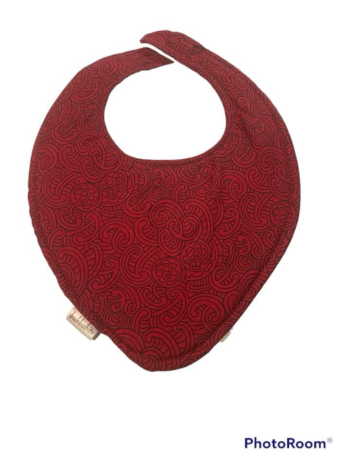 Dribble Bib - PONGA KORU red